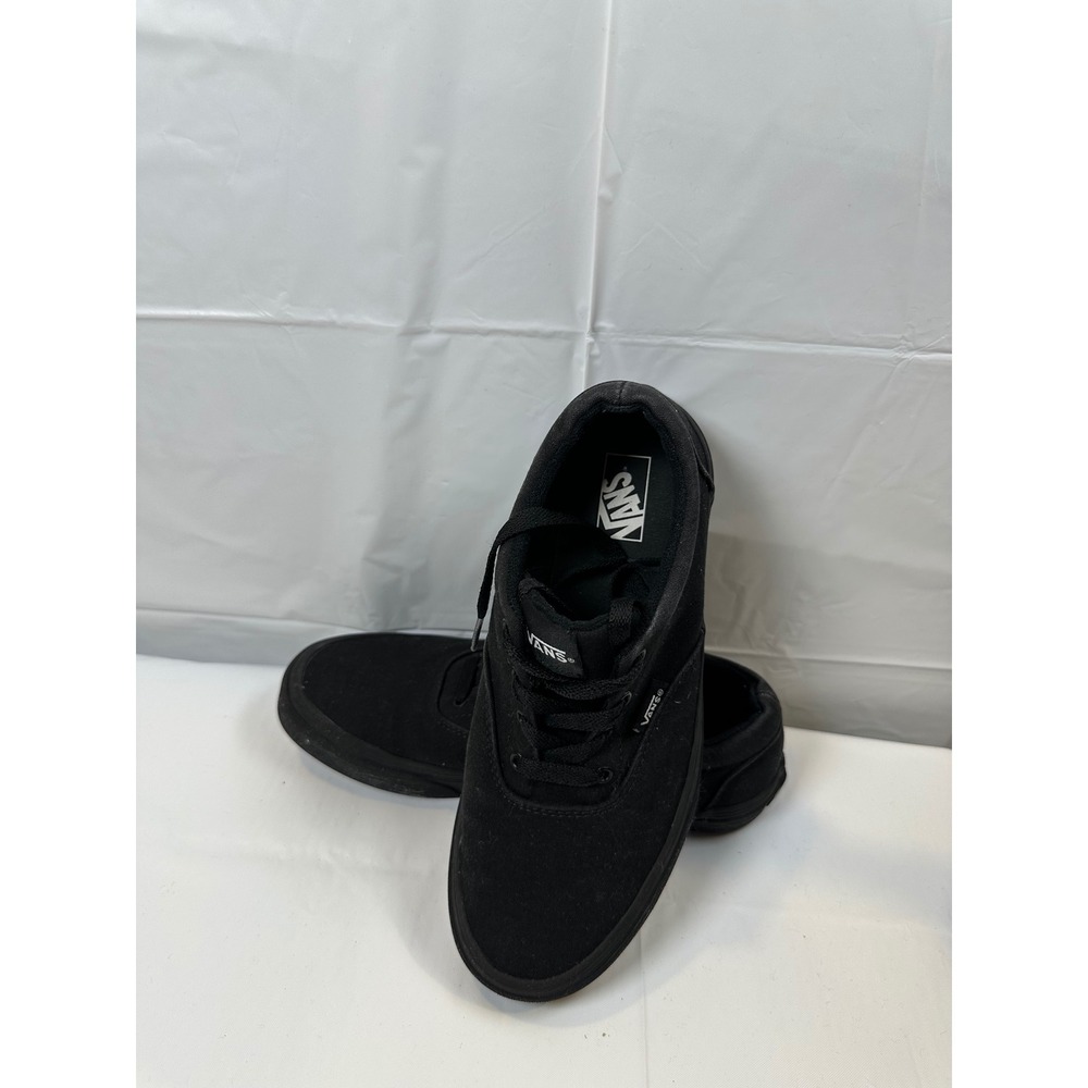 Vans Era Black Canvas Low Top Skate Shoes Kids Sneakers Triple Black 5.5